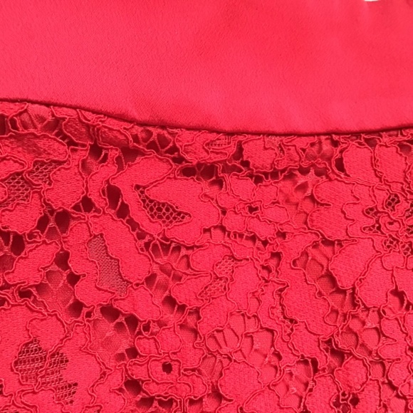 J. Crew Lace Pintuck Skirt in Festive Red - Picture 5 of 5